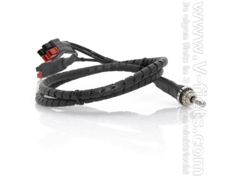 Battery cable to switch two batteries