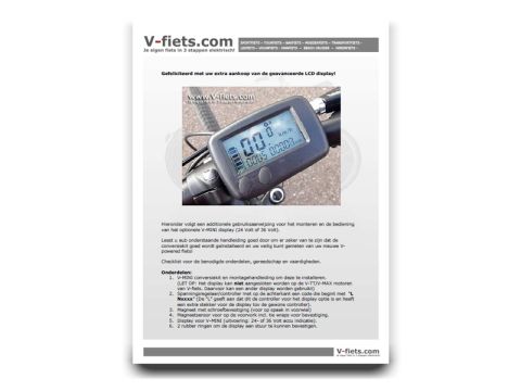 V-MINI Manual LCD display (2008-2009)