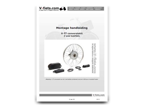 V-TT Manual 3-wheeled cargobike (Dutch) (2007-2010)
