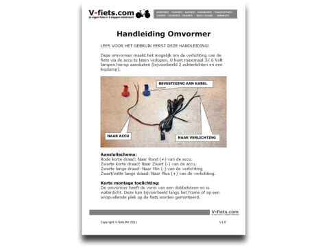 V-Omvormer Handleiding voor verlichting (2011-2013)